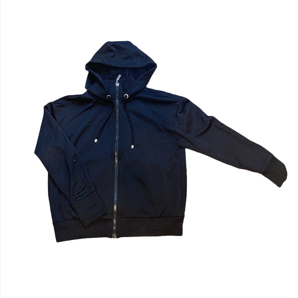 Escada sport Rhinestone on sleeves zip up size M